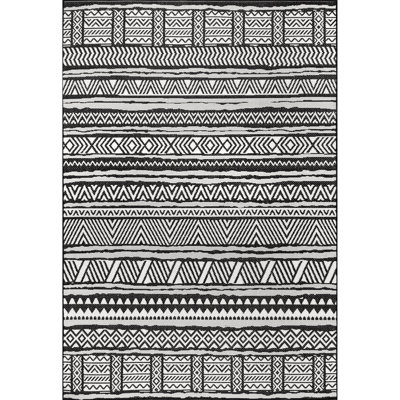 Tapis noir / gris Eilers Southwestern