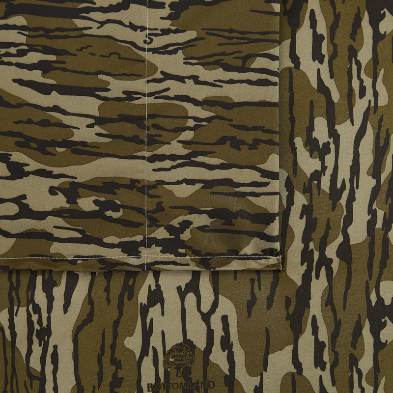 Ensemble de draps en microfibre Mossy Oak, Ensemble de draps pour très grand lit avec 2 taie