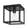 Ladontae Matte Black 1 - Bulb Outdoor Flush Mount