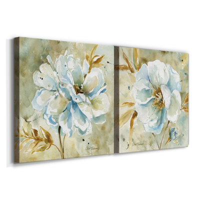 Dahlia - 2 Piece Wrapped Canvas Print