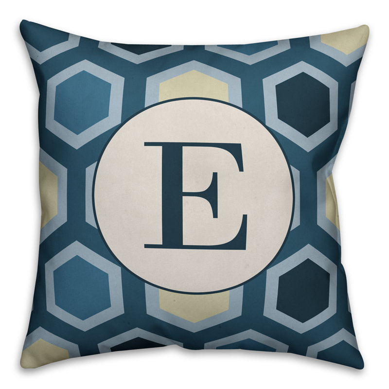 Geometric Reversible Throw Pillow, E