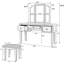 Ensemble de meuble-lavabo classique luxueux avec tabouret