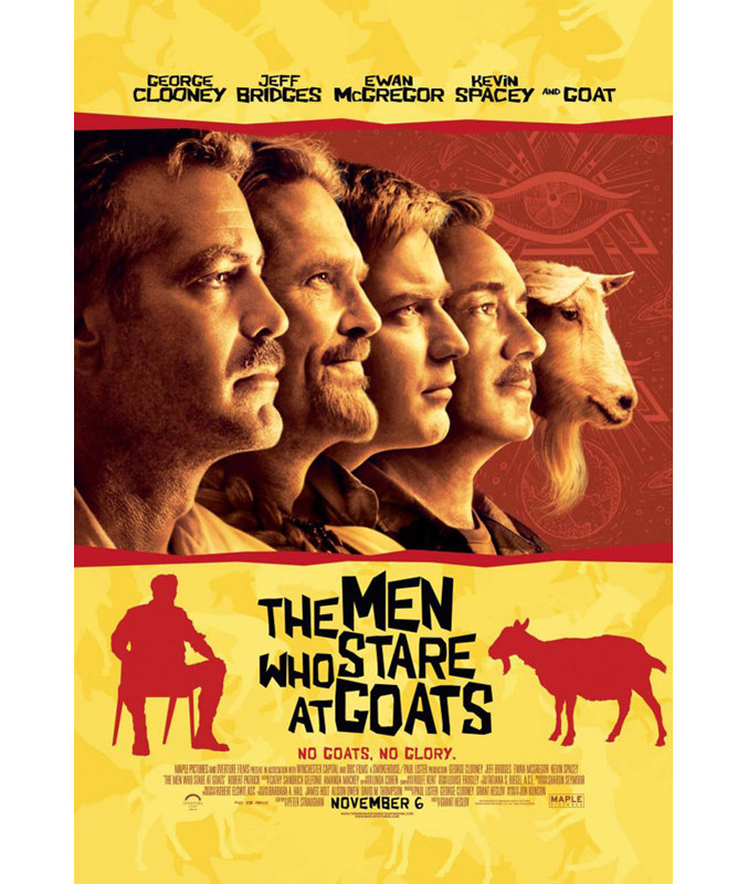 The Mean Who Stare at Goats, 24" H x 16" W