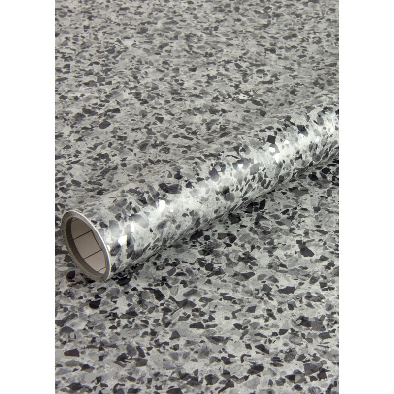 Terrazzo Silver Grey Adhesive Film