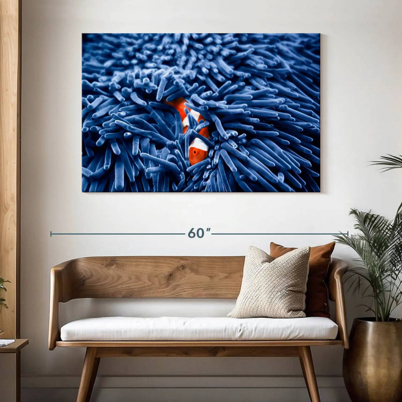 Aletra Clownfish Amongst Anemone, 32" H x 48" W