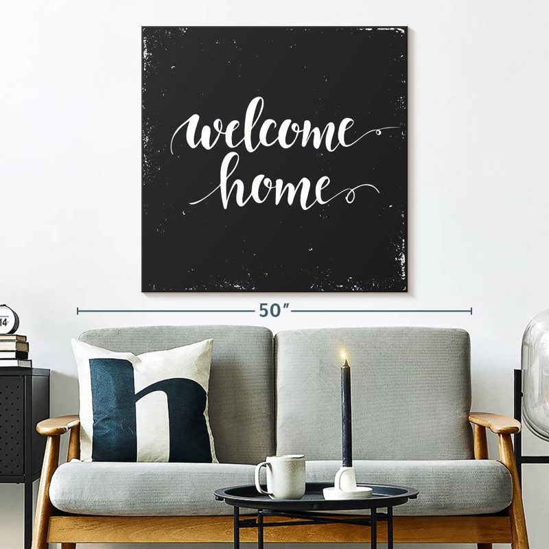 Plaque murale Khylige Welcome Home, H 33 po x l 33 po