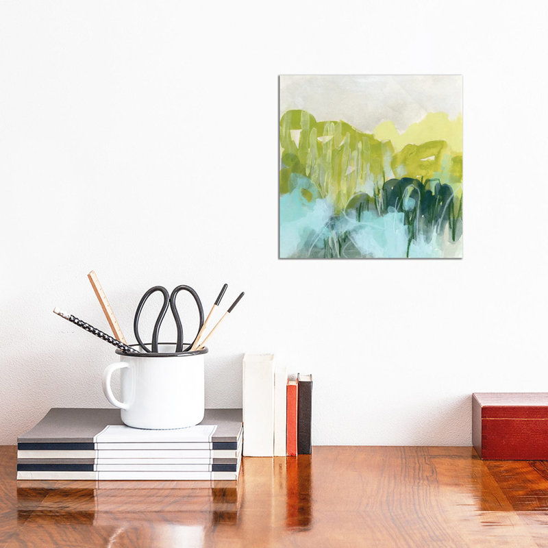 Marsh Crest I by June Erica Vess - Wrapped Canvas Painting, 30.48 cm H x 30.48 cm W