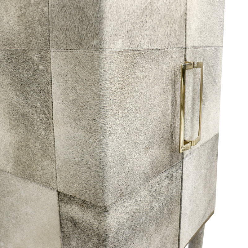 Safari Cowhide Bar Cabinet