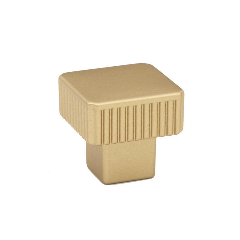 Bouton carré Quadrato de longueur 5/4 po, Champagne