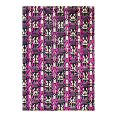 One-of-a-Kind 10' 0" X 14' 3" 2010s Wool Area Rug in Purple