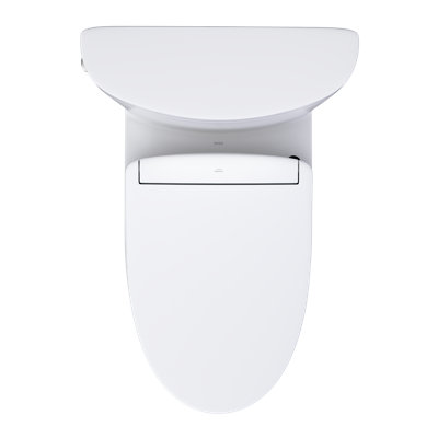 TOTO® WASHLET®+ Aquia IV® Arc Two-Piece Elongated Dual Flush 1.28 and 0.9 GPF Toilet with S5 Bidet Seat, Cotton White - MW4483446CEMFGN#01