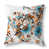 Motif floral bleu / orange sélectionné