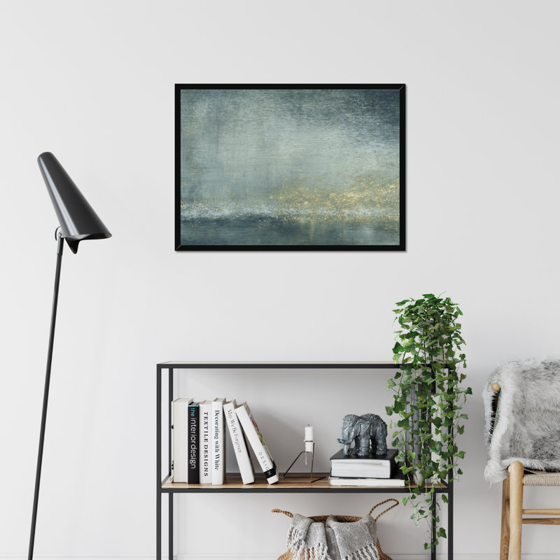 River View V by Sharon Gordon - Painting, 34cm H x 50cm W, Black Framed Paper Print