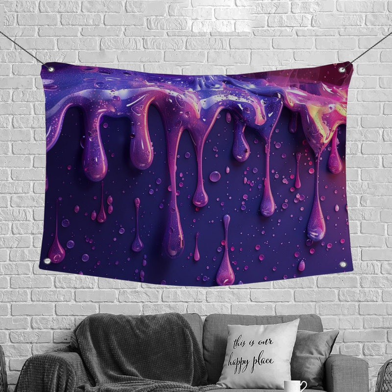 Tapisserie en microfibre, H 50 po x l 60 po