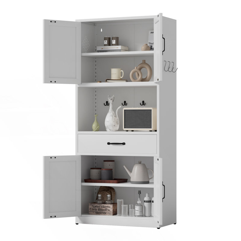 Armoire de rangement de cuisine avec grand comptoir