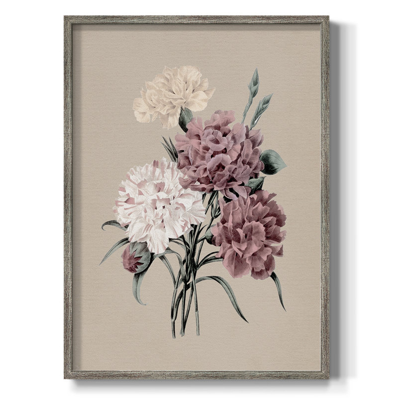 Antique Botanical I Framed Print - Solid Wood 49818, 11" H x 9" W