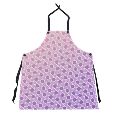 Tablier en hexagones et triangles Rainbow