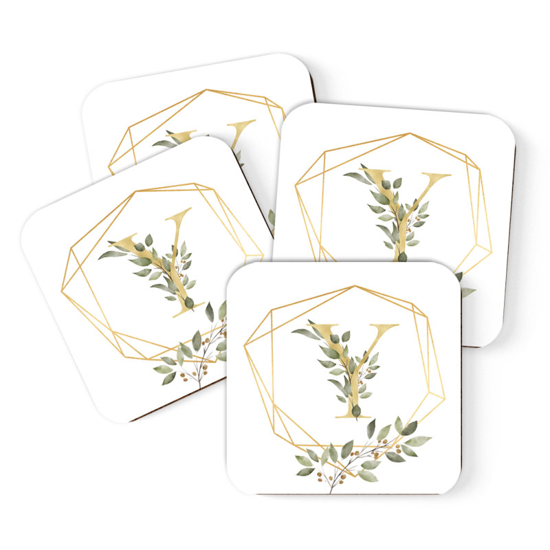 Sous-verres Café à monogramme, Y