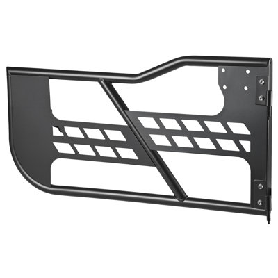 Steel Tubular Half Doors for 2007-2018 Jeep Wrangler JK JKU Unlimited, 4-Door, Includes Storage Bag, Rubber Pads, Durable Hinges, and OE Latch