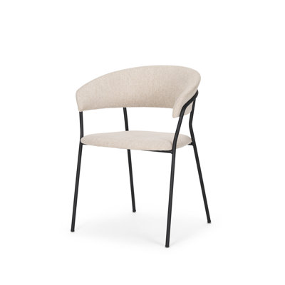 18.87'' H Upholstered Metal Dining Chair