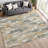 Machine Washable Indoor/Outdoor Chantille ACN2329 Stripes Rug-487810199
