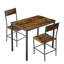 Table de salle à manger rectangulaire pour 2 personnes, table de salle à manger avec pieds en métal robustes, plateau de table industriel moderne pour petit coin-repas-1713748972