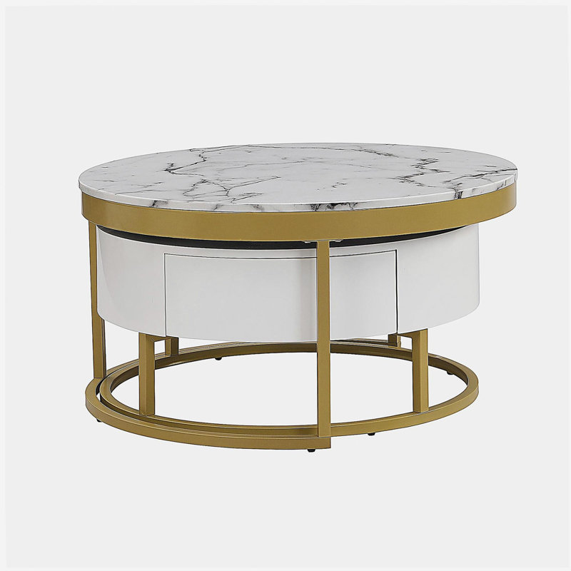 Table basse gigogne moderne avec tiroirs Modern