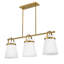 3 - Light Kitchen Island Linear Pendant-1297194380