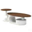 Ensemble de 2 tables gigognes Luxury