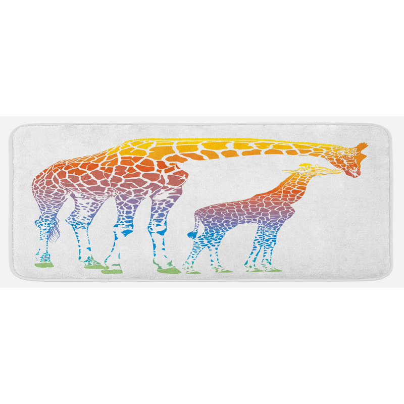Tapis de cuisine giraffe
