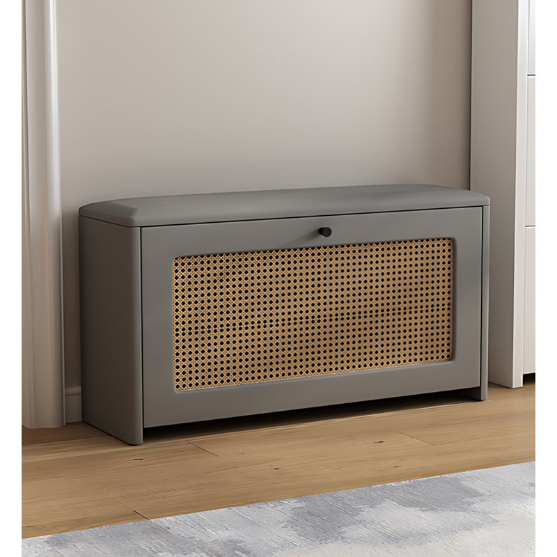 Banc ultra fin en bois massif, Gris