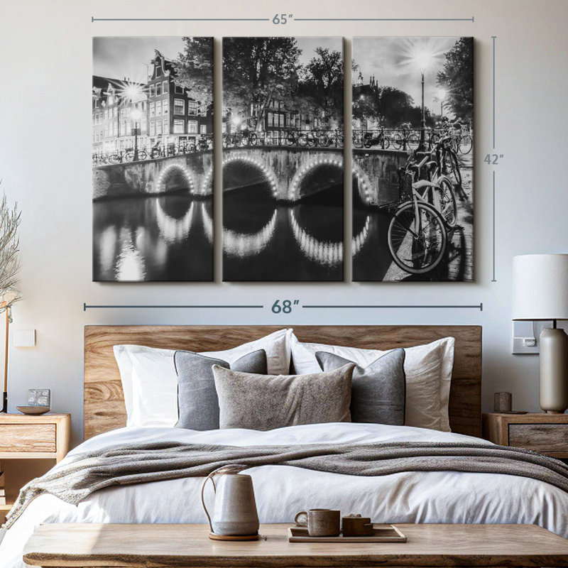 «Modern View Amsterdam», 3 pièces, H 42 po x l 65 po