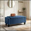 Rangement capitonné avec pieds en bois-818596565