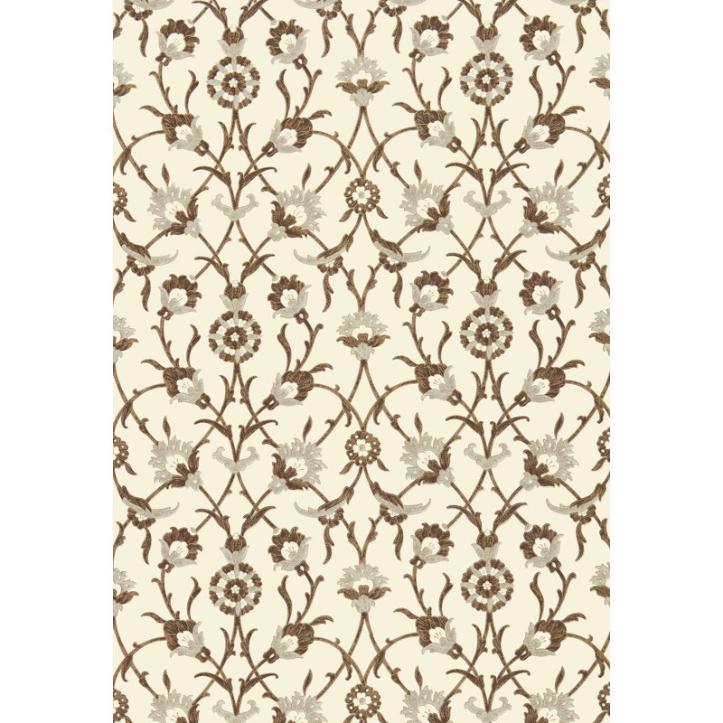 Sultan's Trellis Wallpaper, Sepia