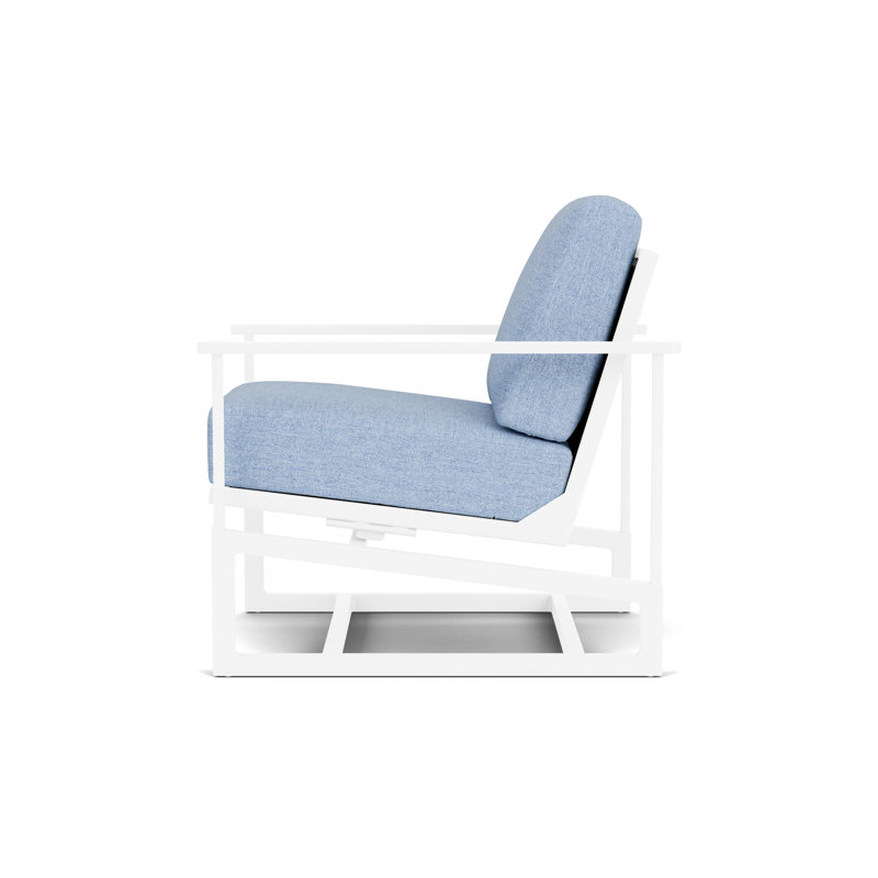 Summit Outdoor Rocker Chair, Matte White, Demo Skyway, White