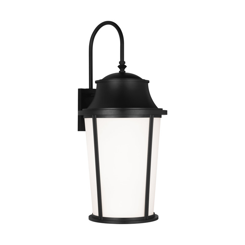 Portola Extra Large Arm Lantern from Generation Lighting , Textured Black, 31.875" H x 14.125" W x 15" D