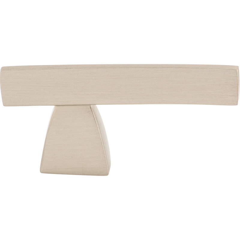 Arched Bar Knob, Brushed Satin Nickel, 2 1/2" Knob Length