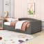 Lit de jour simple en velours avec couchette réglable-1087639401