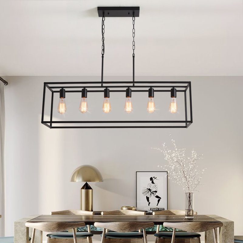 Billal 6 - Light Black Kitchen Island Pendant