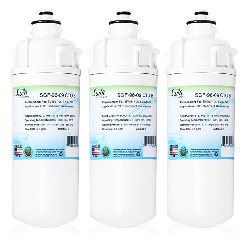 Swift Green Filters SGF-96-09 CTO-B Compatible Commercial Water Filter for EV9617-06, EV9617-05, Made in USA-3 Pack
