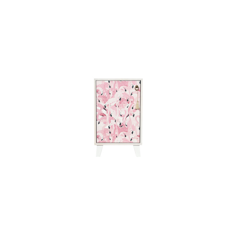 Shellplant 40cm W Solid Wood Bedside Table