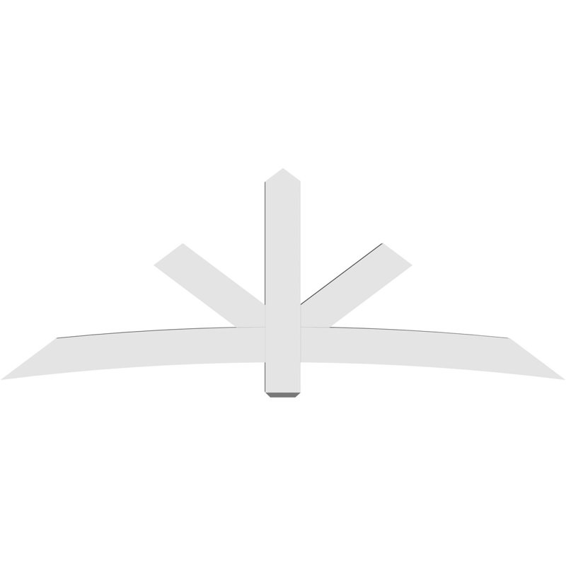 Support de pignon Alberta Alberta, H 36 po x l 96 po (pas: 9/12), P 4 po x F 6 po, PVC