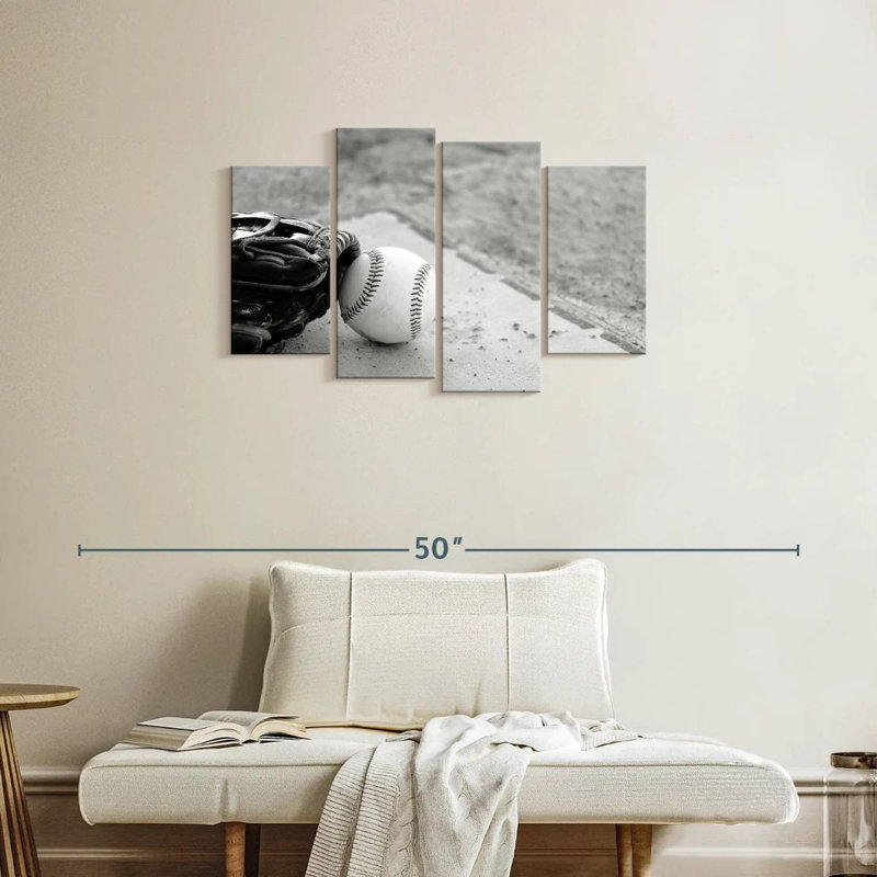 Sireci Glove And Baseball, 22" H x 36" W
