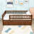 Aldora Wood Daybed with Twin Trundle and Fence Guardrails-2024933908-2024933909