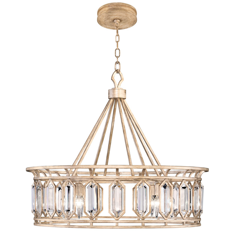 Westminster 8 - Light Drum Chandelier, Gold