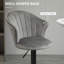 Wolters Swivel Upholstered Adjustable Height Counter Stool with Metal Frame