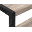 Table de bout moderne à 2 niveaux avec plateau supérieur et tablette inférieure-421737709