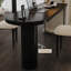 Bureau moderne et simple en bois massif noir-902392450
