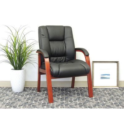 Baucom Reception Chair with Manufactured Wood Frame