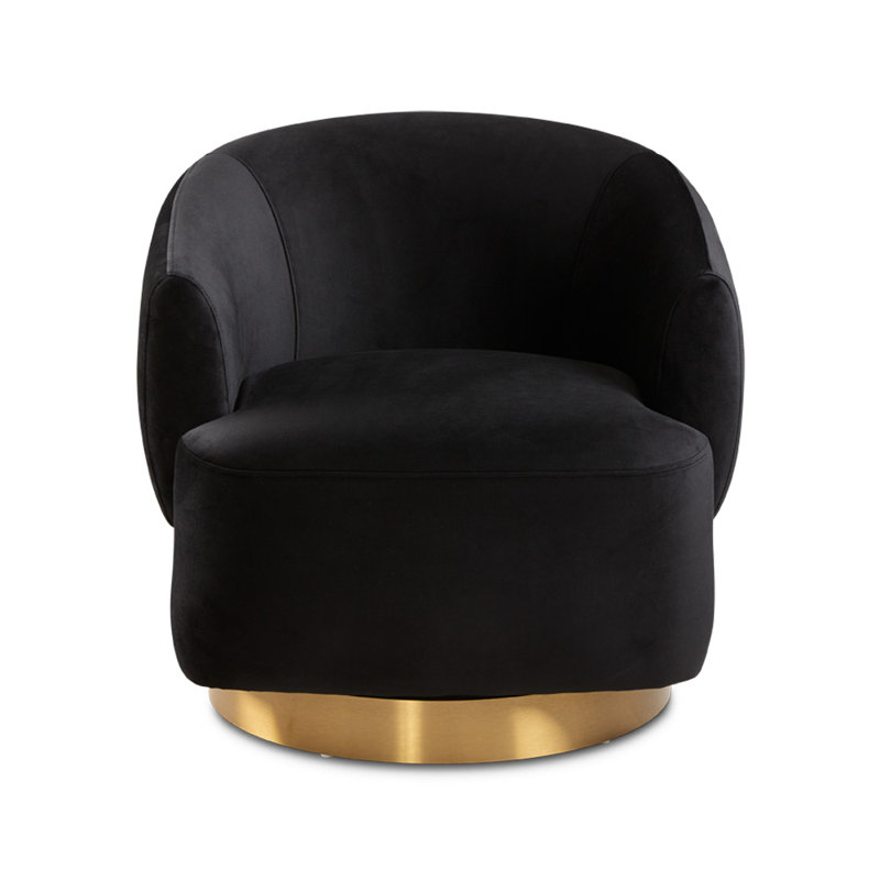 29 po de largeur Caspar, Velours noir en polyester